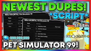 NEW Pet Simulator 99 Script  HACK  Auto Farm Infinite Coins  Diamonds OP Dupe  PASTEBIN 2023 [upl. by Atimad]