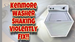 How to Fix Kenmore Washer OFF Balance amp Shakes Violently  Banging on Sides  Model  11020022013 [upl. by Aissatan37]