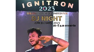 DJ NIGHT IGNITRON 2023 DJ WASEEM ABIT PMCA college Cuttack [upl. by Hofstetter]