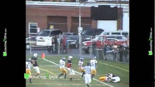 2013 Matt McGlone  Norton  Sophomore year  WR 7  Football Highlights [upl. by Kessler879]