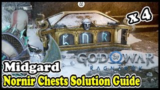 Midgard All Nornir Chests Puzzle Solution Guide God of War Ragnarök [upl. by Lamok629]