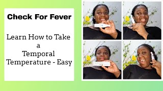 How to check Temperature  Using a Temporal Thermometer  Check for Fever on Baby or Adult  Easy [upl. by Tohcnarf598]