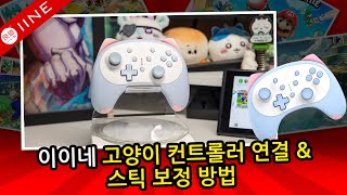 이이네 고양이 컨트롤러 스위치 연결 amp 스틱 보정 방법💙 [upl. by Reppiks]