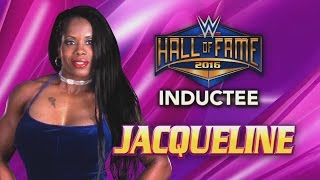 Jacqueline joins the WWE Hall of Fame Class of 2016 [upl. by Leod383]