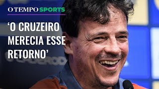 Cruzeiro Fernando Diniz enaltece torcida e história após classificação [upl. by Tegirb]