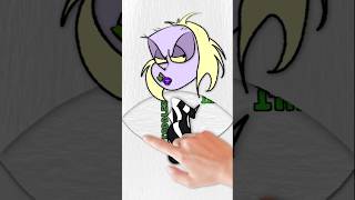 BeEtLe JuIcE GrOwTh animated drawing beetlejuice2 shorts [upl. by Season]