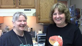 Home Made English Muffins in Cast Iron Skillet on Stovetop [upl. by Isabelita469]