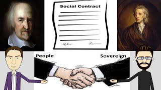 The Social Contract  Thomas Hobbes amp John Locke [upl. by Burrus]