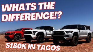 2024 Tacoma PRO vs 3RD GEN PRO and 4th GEN OFFROAD COMPARASON [upl. by Pain869]