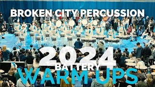 Broken City Percussion 2024  Warm Ups [upl. by Aryad565]