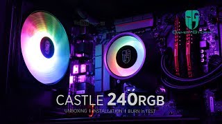 VLOG Gamer Storm Castle 240RGB AIO Liquid Cooler Unboxing amp Installation on AM4 Motherboard Ph [upl. by Keir]