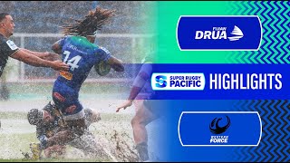 Super Rugby Pacific 2024  Fijian Drua v Force  Round 6 Highlights [upl. by Augie]