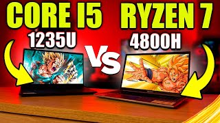 Asus VivoBook RYZEN 7 4800H vs Samsung Galaxy Book 2 i5 1235U A VERDADE DÓI  COMPARATIVO 2024 [upl. by Winthorpe]