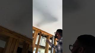 Stucco Removal satisfying residentialpainter diy fyp construction renovation painting [upl. by Lrad]