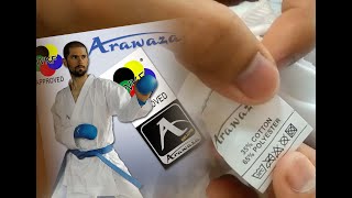 Unboxing and REVIEW ARAWAZA KUMITE DELUXE WKF APPROVED [upl. by Noyar869]