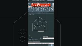 Autocad practice drawing  Cad by Ankit  autocad mechanical autocad autocad2d [upl. by Kiki]