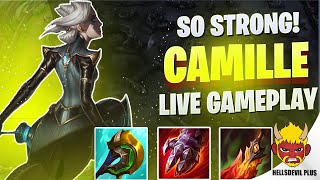 Camille Is So Strong If You Do This  Wild Rift HellsDevil Plus Gameplay [upl. by Aitselec]