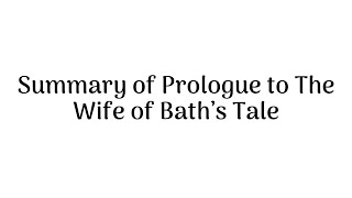 Prologue to Wife of Bath’s Tale Summary in Malayalam The Canterbury Tales [upl. by Niatsirhc38]