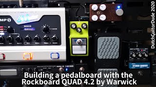 Building a pedalboard with the RockBoard QUAD42 by Warwick [upl. by Hillhouse420]