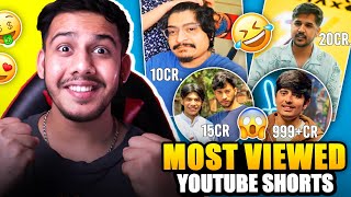 FREE FIRE Top 10 Youtubers with the MOST INSANE Shorts Revealed [upl. by Notkcorb]