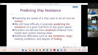 Lecture 22 1 20220524 Ship Resistance and Powering [upl. by Neersin]