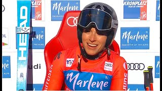 AUDI FIS Ski World Cup  Womens Giant Slalom  Kronplatz ITA 1st run Jan 30 2024 [upl. by Aniluj]