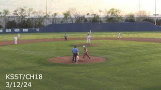 SSHS Wildcats Baseball versus Liberty Eylau Tuesday March 12 2024 in Sulphur Springs Texas [upl. by Ard]