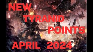 NEW Tyranid Points Post April Munitorum Filed Manual [upl. by Kilbride]