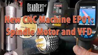 New CNC Machine EP01 Spindle Motor and YL620 Variable Frequency Drive [upl. by Eneiluj]