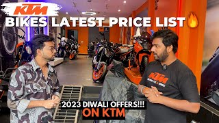 All KTM Bikes In India Latest Price List Ft 2023 FESTIVE SEASON OFFERS [upl. by Nawj]