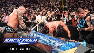 FULL MATCH The Bloodline vs Randy Orton amp Kevin Owens WWE Backlash France [upl. by Aizti]