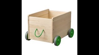 IKEA FLISAT Toy storage with wheels  unbox and DIY [upl. by Dlaniger998]