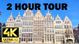 Walk in 🇧🇪 Antwerp 4K  🇧🇪 Antwerpen Belgium 🇧🇪  4K UltraHD 60fps  old part of the city [upl. by Burrill]