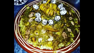 RFISSA MAROCAINE  Chicken Rfissa recipe الرفيسة المغربية بالمساخن لذيذة و بطريقة سهلة [upl. by Eizeerb872]