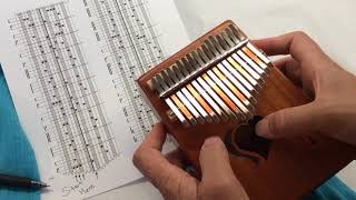 Tab for 17 note Kalimba in C [upl. by Sacken]