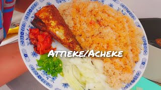 HOW TO MAKE AttiekeAcheke Using Gari stayhous [upl. by Notneuq]