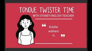 Tongue Twister Fun English Pronunciation Practice  Eddie edited it Eddie edited it [upl. by Melinde309]