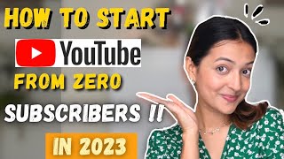 How would I start a youtube channel in 2023 with zero subscribers🤩😍❤️Yashasvi Rajpoot [upl. by Karlotte533]