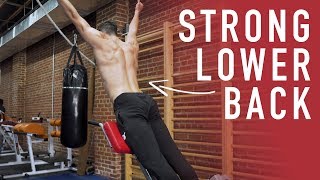 Bodyweight Exercise For Strong Lower Back 4 Variations [upl. by Ecinrev]