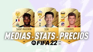 FIFA 22 MEDIAS STATS amp PRECIOS 3 SON SAINTMAXIMIN LLORENTE amp MÁS ULTIMATE TEAM [upl. by Sidnak77]