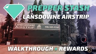 HANGAR PAINS LANSDOWNE AIRSTRIP PREPPER STASH  FAR CRY 5 [upl. by Clyve510]