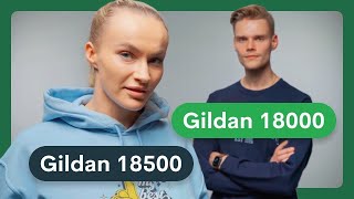 Which is Better Gildan 18000 Sweatshirt vs Gildan 18500 Hoodie Review [upl. by Enovaj]