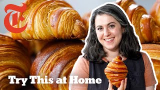 Make Perfect Croissants With Claire Saffitz  Try This at Home  NYT Cooking [upl. by Chun]