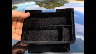 Model 3 Center Console Organizing Tray  How to Install and how it functions From RPM TESLA [upl. by Eiraminot]