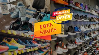 Dhamaka Offer  Free Shoes shoes sports sneakers sportsshoeswholesaler sportsequipment fashion [upl. by Jeana343]