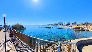 360 Interactive Walk Along The Protaras Pier To Aphrodite Cruises 27th September 2024 [upl. by Aiset]