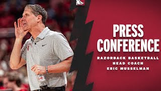 Press Conference Head Coach Eric Musselman Vanderbilt Postgame  RAZORBACK BASKETBALL [upl. by Drawe10]