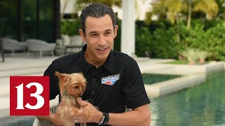 IndyCar driver Helio Castroneves talks family and racing from his Florida home [upl. by Clement207]