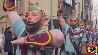 Gran desfile de la Legión del miércoles santo en Jaén semanasanta 2024 legion españa [upl. by Hcelemile]