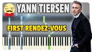 Yann Tiersen  First RendezVous Piano Tutorial sheet music  midi [upl. by Jarietta]